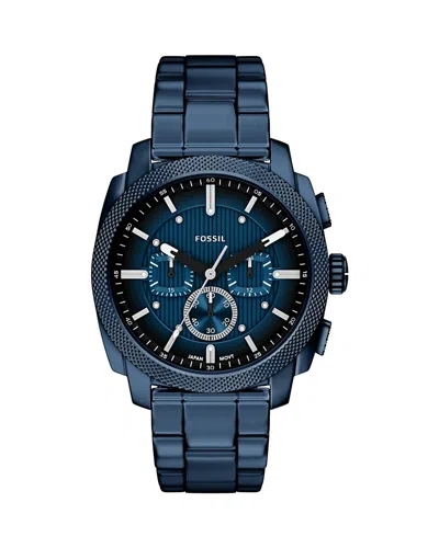 Fossil Machine Chronograph, 44mm In Blue