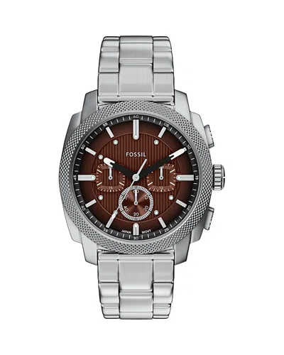 FOSSIL MACHINE CHRONOGRAPH STAINLESS STEEL WATCH, 44MM