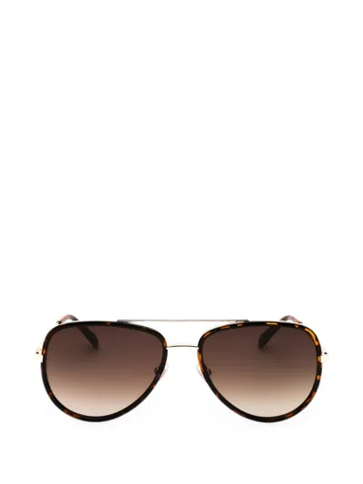 Fossil Marley Pilot Tortoiseshell-effect Sunglasses In Multi