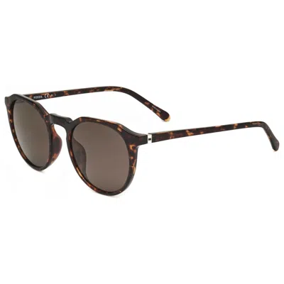 Fossil Men's 49 Mm Brown Sunglasses