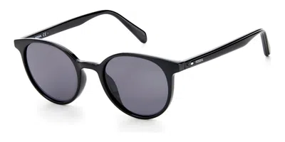 Fossil Men's 49mm Black Sunglasses