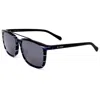 Fossil Men's 55 Mm Grey Sunglasses In Black