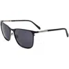 Fossil Men's 57 Mm Grey Sunglasses In Black