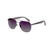 Fossil Men's 57mm Grey Sunglasses In Black