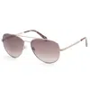 Fossil Men's 60mm Matte Gold Sunglasses In Gold