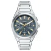 Fossil Everett Chronograph 44mm Watch In Blue