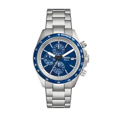Fossil Men's Autocross Multifunction, Stainless Steel Watch In Silver