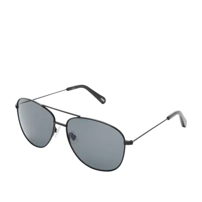 Fossil Men's Aviator Sunglasses In Black