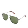 Fossil Men's Aviator Sunglasses In Silver