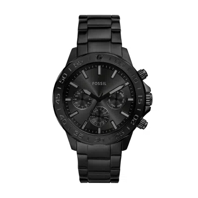 Fossil Men's Bannon Multifunction, Black-tone Stainless Steel Watch, Bq2587