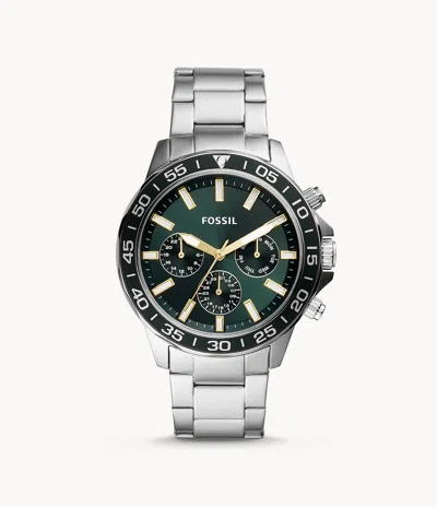 Fossil Men's Bannon Multifunction, Stainless Steel Watch In Silver