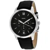 Fossil Men's Black Dial Watch In Black