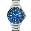 Fossil Men's Blue Gmt Blue Dial Watch In Blue