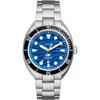 Fossil Men's Breaker Three-hand Date Stainless Steel Watch 42mm In Blue