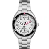 Fossil Men's Breaker Three-hand Date Stainless Steel Watch 42mm In White