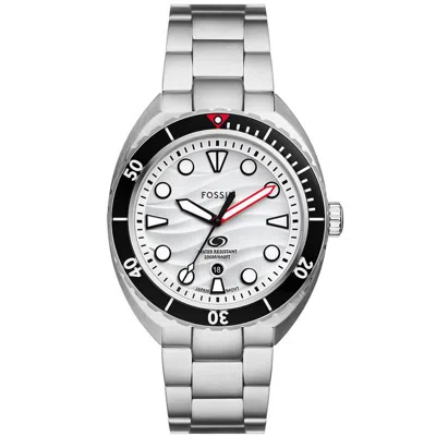 FOSSIL MEN'S BREAKER WHITE DIAL WATCH