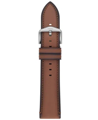 Fossil Men Brown Leather Watch Band, 22mm