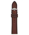 Fossil Men's Brown Leather Watch Band, 22mm In Brown
