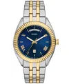 Fossil Men's Campbell Three-hand Day-date Two-tone Stainless Steel Watch, 42mm In Multi