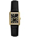 Fossil Men's Carraway Three-hand Black Croco Leather Watch, 42mm In Black