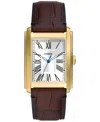 Fossil Men Carraway Watch In Brown,gold Metal