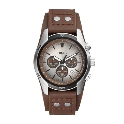 Fossil Men's Coachman Chronograph, Stainless Steel Watch In Brown