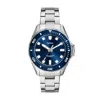 Fossil Men's Dalton Three-hand, Stainless Steel Watch In Blue
