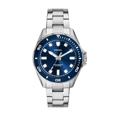 Fossil Men's Dalton Three-hand, Stainless Steel Watch In Silver