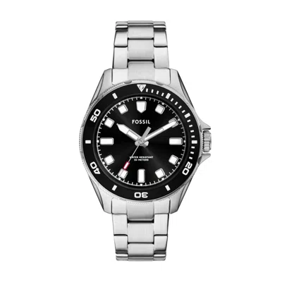 Fossil Men's Dalton Three-hand, Stainless Steel Watch In Silver