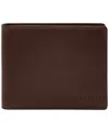 Fossil Men's Derrick Rfid Bifold Wallet In Dark Brown