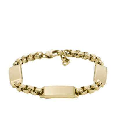 Fossil Men's Drew Gold-tone Stainless Steel Chain Bracelet