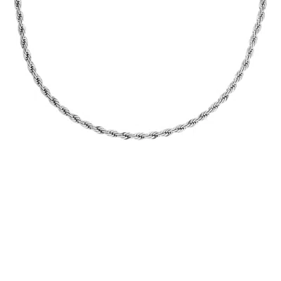 Fossil Men's Ellis Chains Stainless Steel Chain Necklace In Silver
