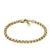 Fossil Men's Ellis Core Chains Gold-tone Stainless Steel Chain Bracelet In Gold