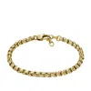 Fossil Men's Ellis Core Chains Gold-tone Stainless Steel Chain Bracelet In Gold