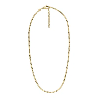 Fossil Men's Ellis Core Chains Gold-tone Stainless Steel Chain Necklace