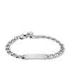 Fossil Men's Ellis Stainless Steel Id Bracelet In Metallic