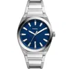 Fossil Everett 42mm Watch In Silver