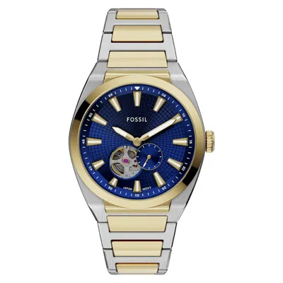 FOSSIL MEN'S EVERETT BLUE DIAL WATCH