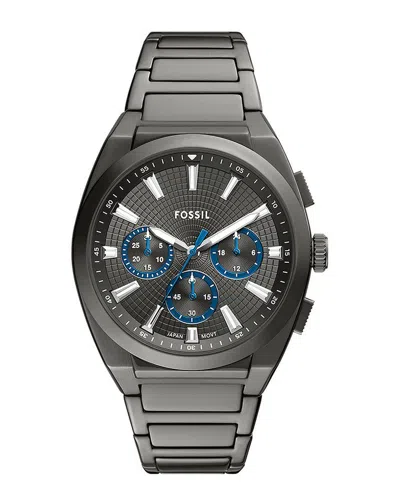 Fossil Men Everett Chronograph Watch In Black
