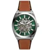 Fossil Everett Automatic 42mm Watch In Gold