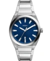 Fossil Everett 42mm Watch In Silver