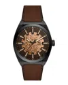 Fossil Men's Everett Brown Dial Watch In Pattern