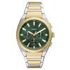 Fossil Everett Chronograph, 44mm In Green