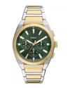 Fossil Everett Chronograph, 44mm In Gold