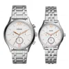 Fossil Men's Fenmore Midsize Multifunction, Stainless Steel Watch In Silver