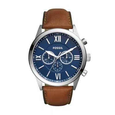 Fossil Men's Flynn Chronograph, Stainless Steel Watch In Brown