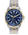 Fossil Men's Garrett Multifunction Two-tone Stainless Steel Watch, 44mm In Metallic