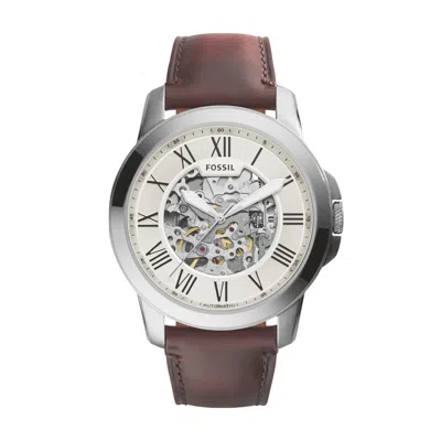Fossil Men's Grant Automatic, Stainless Steel Watch In Orange