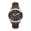 Fossil Men's Grant Chronograph, Stainless Steel Watch In Brown