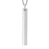 Fossil Men's Harlow Linear Texture Stainless Steel Chain Necklace In Silver